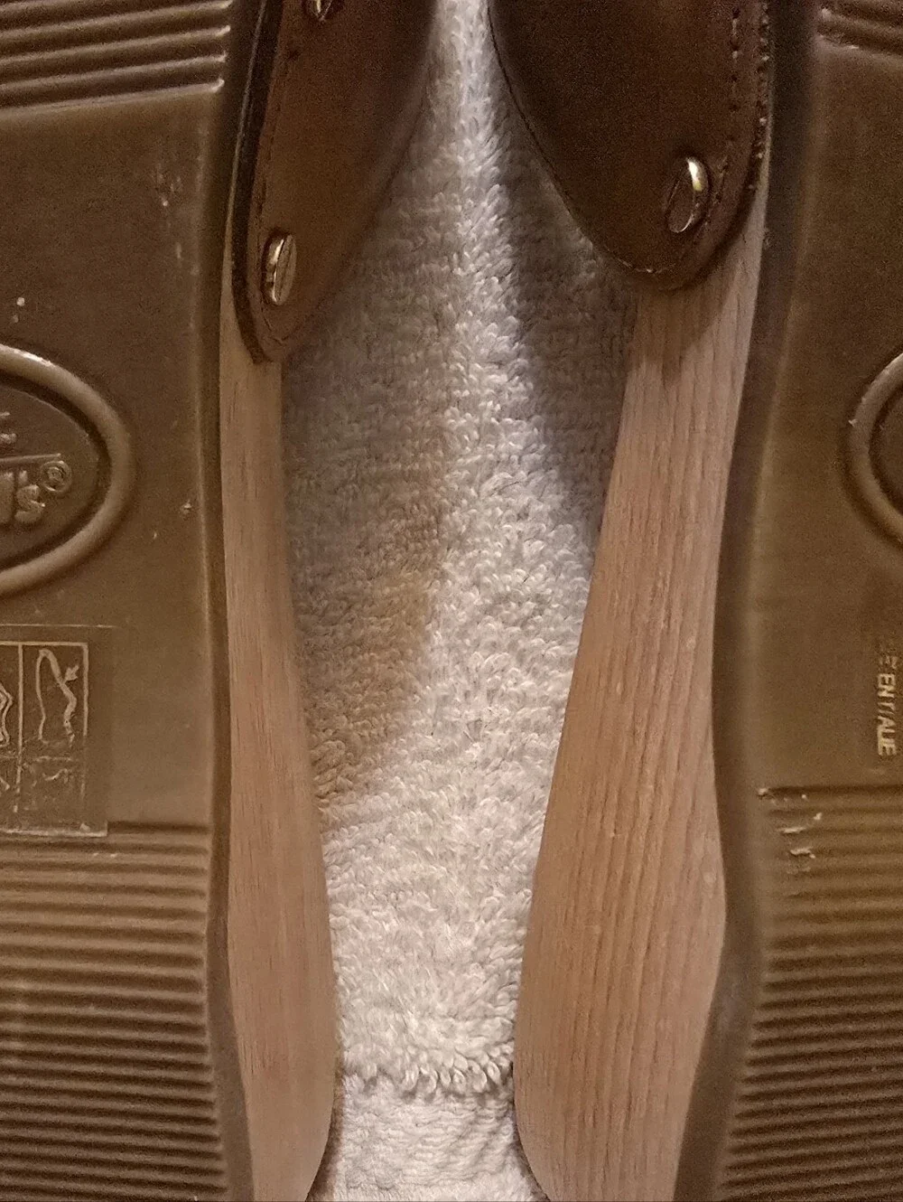 Dr. Scholl’s Original VTG Pescura Tan Wood Slide Sandals Made In Italy Size 7